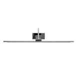 GloboStar® MIRA 60434 Μοντέρνο Φωτιστικό Τοίχου - Απλίκα Καθρέπτη Μπάνιου - Πίνακα LED 12W 1400lm 120° AC 220-240V IP44 Μ60 x Π20 x Υ13cm - Φυσικό Λευκό 4500K - Χρώμιο Νίκελ - 3 Years Warranty