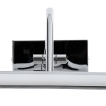 GloboStar® MIRA 60434 Μοντέρνο Φωτιστικό Τοίχου - Απλίκα Καθρέπτη Μπάνιου - Πίνακα LED 12W 1400lm 120° AC 220-240V IP44 Μ60 x Π20 x Υ13cm - Φυσικό Λευκό 4500K - Χρώμιο Νίκελ - 3 Years Warranty