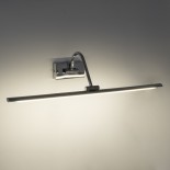 GloboStar® MIRA 60434 Μοντέρνο Φωτιστικό Τοίχου - Απλίκα Καθρέπτη Μπάνιου - Πίνακα LED 12W 1400lm 120° AC 220-240V IP44 Μ60 x Π20 x Υ13cm - Φυσικό Λευκό 4500K - Χρώμιο Νίκελ - 3 Years Warranty