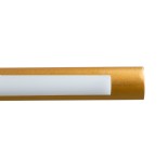 GloboStar® MIRA 60435 Μοντέρνο Φωτιστικό Τοίχου - Απλίκα Καθρέπτη Μπάνιου - Πίνακα LED 12W 1400lm 120° AC 220-240V IP44 Μ60 x Π20 x Υ13cm - Φυσικό Λευκό 4500K - Χάλκινο - 3 Χρόνια Εγγύηση