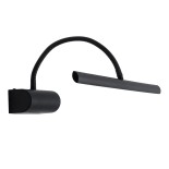 GloboStar® TROIS 60436 Μοντέρνο Φωτιστικό Τοίχου - Απλίκα Καθρέπτη Μπάνιου - Πίνακα LED 12W 1400lm 120° AC 220-240V IP44 Μ60 x Π24 x Υ18cm - Φυσικό Λευκό 4500K - Μαύρο - 3 Years Warranty