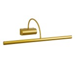GloboStar® TROIS 60437 Μοντέρνο Φωτιστικό Τοίχου - Απλίκα Καθρέπτη Μπάνιου - Πίνακα LED 12W 1400lm 120° AC 220-240V IP44 Μ60 x Π24 x Υ18cm - Φυσικό Λευκό 4500K - Χρυσό - 3 Years Warranty
