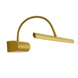 GloboStar® TROIS 60437 Μοντέρνο Φωτιστικό Τοίχου - Απλίκα Καθρέπτη Μπάνιου - Πίνακα LED 12W 1400lm 120° AC 220-240V IP44 Μ60 x Π24 x Υ18cm - Φυσικό Λευκό 4500K - Χρυσό - 3 Years Warranty