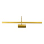 GloboStar® TROIS 60437 Μοντέρνο Φωτιστικό Τοίχου - Απλίκα Καθρέπτη Μπάνιου - Πίνακα LED 12W 1400lm 120° AC 220-240V IP44 Μ60 x Π24 x Υ18cm - Φυσικό Λευκό 4500K - Χρυσό - 3 Years Warranty