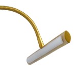 GloboStar® TROIS 60437 Μοντέρνο Φωτιστικό Τοίχου - Απλίκα Καθρέπτη Μπάνιου - Πίνακα LED 12W 1400lm 120° AC 220-240V IP44 Μ60 x Π24 x Υ18cm - Φυσικό Λευκό 4500K - Χρυσό - 3 Years Warranty