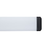 GloboStar® RENATA 60440 Μοντέρνο Φωτιστικό Τοίχου - Απλίκα Καθρέπτη Μπάνιου - Πίνακα LED 12W 1400lm 210° AC 220-240V IP44 Μ60 x Π4 x Υ5.5cm - Φυσικό Λευκό 4500K - Μαύρο - 3 Years Warranty