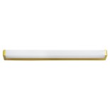 GloboStar® RENATA 60441 Μοντέρνο Φωτιστικό Τοίχου - Απλίκα Καθρέπτη Μπάνιου - Πίνακα LED 12W 1400lm 210° AC 220-240V IP44 Μ60 x Π4 x Υ5.5cm - Φυσικό Λευκό 4500K - Χρυσό - 3 Years Warranty