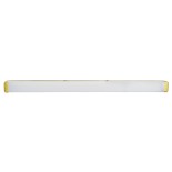 GloboStar® RENATA 60441 Μοντέρνο Φωτιστικό Τοίχου - Απλίκα Καθρέπτη Μπάνιου - Πίνακα LED 12W 1400lm 210° AC 220-240V IP44 Μ60 x Π4 x Υ5.5cm - Φυσικό Λευκό 4500K - Χρυσό - 3 Years Warranty