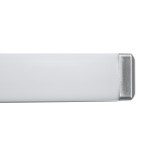 GloboStar® RENATA 60442 Μοντέρνο Φωτιστικό Τοίχου - Απλίκα Καθρέπτη Μπάνιου - Πίνακα LED 12W 1400lm 210° AC 220-240V IP44 Μ60 x Π4 x Υ5.5cm - Φυσικό Λευκό 4500K - Χρώμιο Νίκελ - 3 Years Warranty