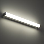 GloboStar® RENATA 60442 Μοντέρνο Φωτιστικό Τοίχου - Απλίκα Καθρέπτη Μπάνιου - Πίνακα LED 12W 1400lm 210° AC 220-240V IP44 Μ60 x Π4 x Υ5.5cm - Φυσικό Λευκό 4500K - Χρώμιο Νίκελ - 3 Years Warranty