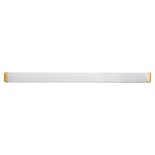GloboStar® RENATA 60443 Μοντέρνο Φωτιστικό Τοίχου - Απλίκα Καθρέπτη Μπάνιου - Πίνακα LED 12W 1400lm 210° AC 220-240V IP44 Μ60 x Π4 x Υ5.5cm - Φυσικό Λευκό 4500K - Χάλκινο - 3 Years Warranty