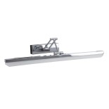 GloboStar® MARA 60447 Μοντέρνο Φωτιστικό Τοίχου - Απλίκα Καθρέπτη Μπάνιου - Πίνακα LED 12W 1400lm 120° AC 220-240V IP44 Μ60 x Π15 x Υ13cm - Φυσικό Λευκό 4500K - Χρώμιο Νίκελ - 3 Years Warranty