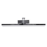 GloboStar® MARA 60447 Μοντέρνο Φωτιστικό Τοίχου - Απλίκα Καθρέπτη Μπάνιου - Πίνακα LED 12W 1400lm 120° AC 220-240V IP44 Μ60 x Π15 x Υ13cm - Φυσικό Λευκό 4500K - Χρώμιο Νίκελ - 3 Years Warranty