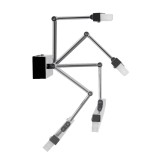 GloboStar® MARA 60447 Μοντέρνο Φωτιστικό Τοίχου - Απλίκα Καθρέπτη Μπάνιου - Πίνακα LED 12W 1400lm 120° AC 220-240V IP44 Μ60 x Π15 x Υ13cm - Φυσικό Λευκό 4500K - Χρώμιο Νίκελ - 3 Years Warranty