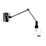 GloboStar® MARA 60447 Μοντέρνο Φωτιστικό Τοίχου - Απλίκα Καθρέπτη Μπάνιου - Πίνακα LED 12W 1400lm 120° AC 220-240V IP44 Μ60 x Π15 x Υ13cm - Φυσικό Λευκό 4500K - Χρώμιο Νίκελ - 3 Years Warranty