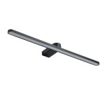 GloboStar® MEGAN 60448 Μοντέρνο Φωτιστικό Τοίχου - Απλίκα Καθρέπτη Μπάνιου - Πίνακα LED 12W 1400lm 120° AC 220-240V IP44 Μ60 x Π12 x Υ4cm - Φυσικό Λευκό 4500K - Μαύρο - 3 Years Warranty
