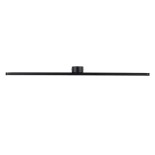 GloboStar® MEGAN 60448 Μοντέρνο Φωτιστικό Τοίχου - Απλίκα Καθρέπτη Μπάνιου - Πίνακα LED 12W 1400lm 120° AC 220-240V IP44 Μ60 x Π12 x Υ4cm - Φυσικό Λευκό 4500K - Μαύρο - 3 Years Warranty