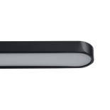 GloboStar® MEGAN 60448 Μοντέρνο Φωτιστικό Τοίχου - Απλίκα Καθρέπτη Μπάνιου - Πίνακα LED 12W 1400lm 120° AC 220-240V IP44 Μ60 x Π12 x Υ4cm - Φυσικό Λευκό 4500K - Μαύρο - 3 Years Warranty