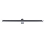 GloboStar® MEGAN 60449 Μοντέρνο Φωτιστικό Τοίχου - Απλίκα Καθρέπτη Μπάνιου - Πίνακα LED 12W 1400lm 120° AC 220-240V IP44 Μ60 x Π12 x Υ4cm - Φυσικό Λευκό 4500K - Χρώμιο Νίκελ - 3 Years Warranty