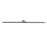 GloboStar® MEGAN 60449 Μοντέρνο Φωτιστικό Τοίχου - Απλίκα Καθρέπτη Μπάνιου - Πίνακα LED 12W 1400lm 120° AC 220-240V IP44 Μ60 x Π12 x Υ4cm - Φυσικό Λευκό 4500K - Χρώμιο Νίκελ - 3 Years Warranty