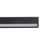 GloboStar® ROSA 60450 Μοντέρνο Φωτιστικό Τοίχου - Απλίκα Καθρέπτη Μπάνιου - Πίνακα LED 12W 1400lm 120° AC 220-240V IP44 Μ60 x Π15 x Υ7cm - Φυσικό Λευκό 4500K - Μαύρο - 3 Years Warranty