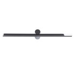 GloboStar® ROSA 60451 Μοντέρνο Φωτιστικό Τοίχου - Απλίκα Καθρέπτη Μπάνιου - Πίνακα LED 12W 1400lm 120° AC 220-240V IP44 Μ60 x Π15 x Υ7cm - Φυσικό Λευκό 4500K - Χρώμιο Νίκελ - 3 Years Warranty