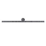 GloboStar® ROSA 60451 Μοντέρνο Φωτιστικό Τοίχου - Απλίκα Καθρέπτη Μπάνιου - Πίνακα LED 12W 1400lm 120° AC 220-240V IP44 Μ60 x Π15 x Υ7cm - Φυσικό Λευκό 4500K - Χρώμιο Νίκελ - 3 Years Warranty