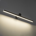 GloboStar® ROSA 60451 Μοντέρνο Φωτιστικό Τοίχου - Απλίκα Καθρέπτη Μπάνιου - Πίνακα LED 12W 1400lm 120° AC 220-240V IP44 Μ60 x Π15 x Υ7cm - Φυσικό Λευκό 4500K - Χρώμιο Νίκελ - 3 Years Warranty