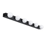 GloboStar® BELLA 60452 Μοντέρνο Φωτιστικό Τοίχου - Απλίκα Καθρέπτη Μπάνιου - Πίνακα LED 18W 2052lm 300° AC 220-240V IP44 Μ70 x Π11 x Υ6cm - Φυσικό Λευκό 4500K - Μαύρο - 3 Χρόνια Εγγύηση