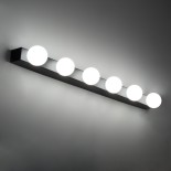 GloboStar® BELLA 60452 Μοντέρνο Φωτιστικό Τοίχου - Απλίκα Καθρέπτη Μπάνιου - Πίνακα LED 18W 2052lm 300° AC 220-240V IP44 Μ70 x Π11 x Υ6cm - Φυσικό Λευκό 4500K - Μαύρο - 3 Χρόνια Εγγύηση