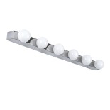 GloboStar® BELLA 60453 Μοντέρνο Φωτιστικό Τοίχου - Απλίκα Καθρέπτη Μπάνιου - Πίνακα LED 18W 2052lm 300° AC 220-240V IP44 Μ70 x Π11 x Υ6cm - Φυσικό Λευκό 4500K - Χρώμιο Νίκελ - 3 Χρόνια Εγγύηση