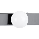GloboStar® BELLA 60453 Μοντέρνο Φωτιστικό Τοίχου - Απλίκα Καθρέπτη Μπάνιου - Πίνακα LED 18W 2052lm 300° AC 220-240V IP44 Μ70 x Π11 x Υ6cm - Φυσικό Λευκό 4500K - Χρώμιο Νίκελ - 3 Χρόνια Εγγύηση