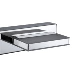 GLOBOSTAR® KARLA 60456 Μοντέρνο Φωτιστικό Τοίχου - Απλίκα Καθρέπτη Μπάνιου LED 14W 1600lm 180° AC 220-240V IP44 Φυσικό Λευκό 4500K - Lumileds SMD Chip & TÜV SÜD Driver - Νίκελ Χρώμιο - Μ60 x Π9 x Υ5cm - 3 Χρόνια Εγγύηση