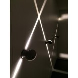 GLOBOSTAR® ZERODA 60597 Μοντέρνο Φωτιστικό Τοίχου - Απλίκα LED 9W 1035lm 3°/360° AC 220-240V Αδιάβροχο IP65 Θερμό Λευκό 2700K - CREE XPE Chip & TÜV SÜD Driver - Γκρι Ανθρακί Ματ - Μ11 x Π10 x Υ16cm - 5 Χρόνια Εγγύηση