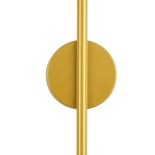 GLOBOSTAR® DIADEM 61334 Μοντέρνο Φωτιστικό Τοίχου - Απλίκα LED 18W 2160lm 120° AC 220-240V IP20 Ρυθμιζόμενο Λευκό CCT με On/Off 2700K/4500K/6000K - Lumileds SMD Chip  - Χρυσό Βούρτσας - Μ10 x Π4 x Υ120cm - 3 Χρόνια Εγγύηση