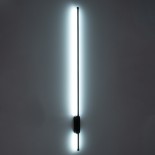 GLOBOSTAR® HARLEM 61335 Μοντέρνο Φωτιστικό Τοίχου - Απλίκα LED 18W 2160lm 120° AC 220-240V IP20 Ρυθμιζόμενο Λευκό CCT με On/Off 2700K/4500K/6000K - Lumileds SMD Chip - Μαύρο Ματ - Μ5 x Π4 x Υ120cm - 3 Χρόνια Εγγύηση