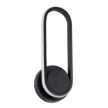 GloboStar® DALLAS 61345 Φωτιστικό Τοίχου - Απλίκα Design LED CCT 12W 1440lm 360° AC 220-240V - Εναλλαγή Φωτισμού μέσω Διακόπτη On/Off All In One Ψυχρό 6000k+Φυσικό 4500k+Θερμό 2700k Μ12 x Π6.5 x Υ32cm - Μαύρο - 3 Years Warranty