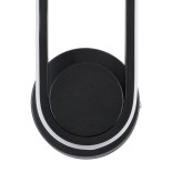 GloboStar® DALLAS 61345 Φωτιστικό Τοίχου - Απλίκα Design LED CCT 12W 1440lm 360° AC 220-240V - Εναλλαγή Φωτισμού μέσω Διακόπτη On/Off All In One Ψυχρό 6000k+Φυσικό 4500k+Θερμό 2700k Μ12 x Π6.5 x Υ32cm - Μαύρο - 3 Years Warranty