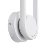 GLOBOSTAR® DALLAS 61346 Μοντέρνο Φωτιστικό Τοίχου - Απλίκα LED 12W 1440lm 360° AC 220-240V IP20 Ρυθμιζόμενο Λευκό CCT με On/Off 2700K/4500K/6000K - Lumileds SMD Chip - Λευκό Ματ - Μ12 x Π6.5 x Υ32cm - 3 Χρόνια Εγγύηση