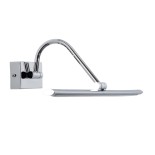 GloboStar® MIRA 60434 Μοντέρνο Φωτιστικό Τοίχου - Απλίκα Καθρέπτη Μπάνιου - Πίνακα LED 12W 1400lm 120° AC 220-240V IP44 Μ60 x Π20 x Υ13cm - Φυσικό Λευκό 4500K - Χρώμιο Νίκελ - 3 Years Warranty