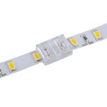 GloboStar® 70685 Ενωτικός Σύνδεσμος για Μονόχρωμη Ταινία LED 10mm 2 PIN σε Μονόχρωμη Ταινία LED 10mm 2 PIN Μ1.9 x Π1.3 x Υ0.7cm Διάφανο