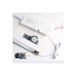 GloboStar® SENSOR-PROFILE 70692 Mini PIR Ανιχνευτής-Αισθητήρας Κίνησης Modular για Προφίλ Αλουμινίου - DC 5-24V 1 x 8A 192W - Max 8A 192W - IP20 - Γωνία Ανίχνευσης 180° & Απόσταση Ανίχνευσης 3 Μέτρα με 30 Sec Χρόνο Αναμονής -  Μ4.3 x Π1 x Υ1.5cm - 2 Χρόνι