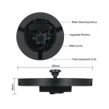 GloboStar® 71533 Ηλιακό Αυτόνομο Φωτοβολταϊκό Διακοσμητικό Συντριβάνι LED 3W με Μέγιστο Ύψος Νερού 30-60cm - 4 Διαφορετικά Μπέκ Ψεκασμού Αδιάβροχο IP68 Πολύχρωμο RGB Φ18 x Υ8cm
