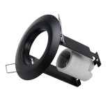 GLOBOSTAR® ALIBA 77841 Χωνευτή Βάση για Σποτ R50 με Ντουί E14 IP20 - Μαύρο Ματ - Μ9.2 x Π9.2 x Υ9.5cm / Q7cm