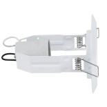 GloboStar® ACIDA 77844 Χωνευτή Στρογγυλή Μεταλλική Βάση Μπετού για Λάμπα R63 με Ντουί E27 AC 220-240V IP20 Φ11 x Υ11cm - Λευκή - 5 Years Warranty