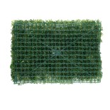 GloboStar® 78429 Artificial - Συνθετικό Τεχνητό Διακοσμητικό Πάνελ Φυλλωσιάς - Κάθετος Κήπος Πυξάρι - Φτέρη - Πόλκα - Λευκό - Κίτρινο - Κόκκινο - Μωβ Μ60 x Υ40 x Π7cm