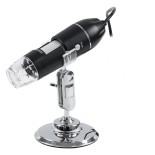 GloboStar® 79995 Digital Electron Microscope With 8 LED - Ψηφιακό Ηλεκτρονικό Μικροσκόπιο με 8 LED USB & Type-C Adapter DC 5v x1600 Zoom Mode - Video Camera 2MP 1600x1200 Φ3.5 x Υ12cm