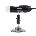 GloboStar® 79995 Digital Electron Microscope With 8 LED - Ψηφιακό Ηλεκτρονικό Μικροσκόπιο με 8 LED USB & Type-C Adapter DC 5v x1600 Zoom Mode - Video Camera 2MP 1600x1200 Φ3.5 x Υ12cm