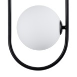 GLOBOSTAR® HAMBURG 00589 Μοντέρνο Κρεμαστό Φωτιστικό Οροφής με Ντουί 1 x G9 AC 220-240V IP20 - Μαύρο & Λευκό - Μ20 x Π15 x Υ40cm