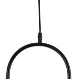 GLOBOSTAR® HAMBURG 00591 Μοντέρνο Κρεμαστό Φωτιστικό Οροφής με Ντουί 1 x E14 AC 220-240V IP20 - Μαύρο & Λευκό - Μ25 x Π20 x Υ50cm